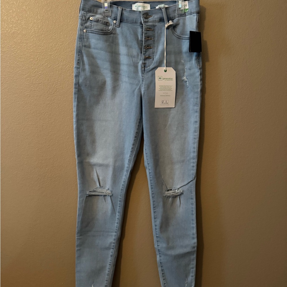 Women's Light Blue Skinny Jeans